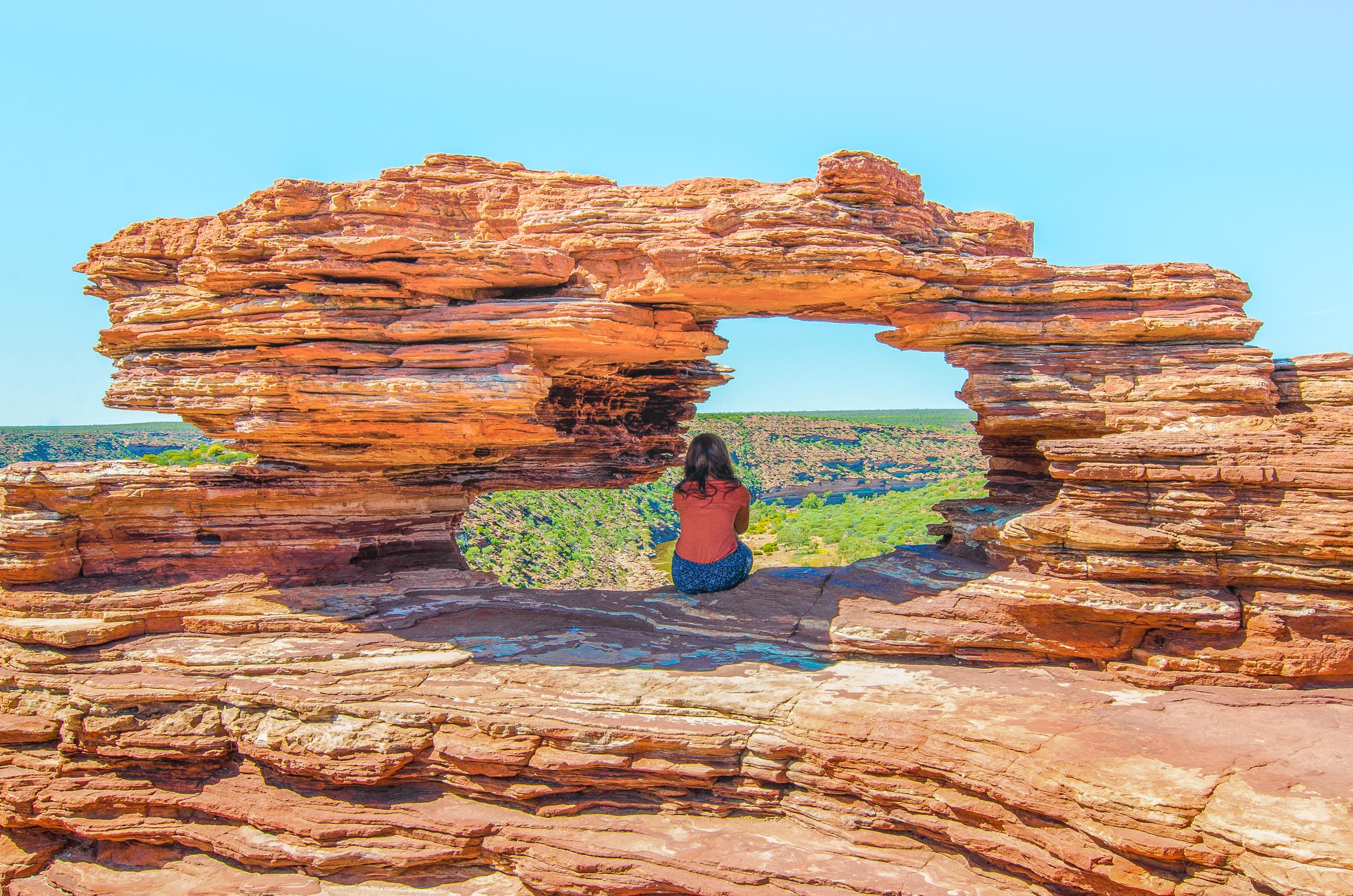 kalbarri nature's window road trip darwin-perth