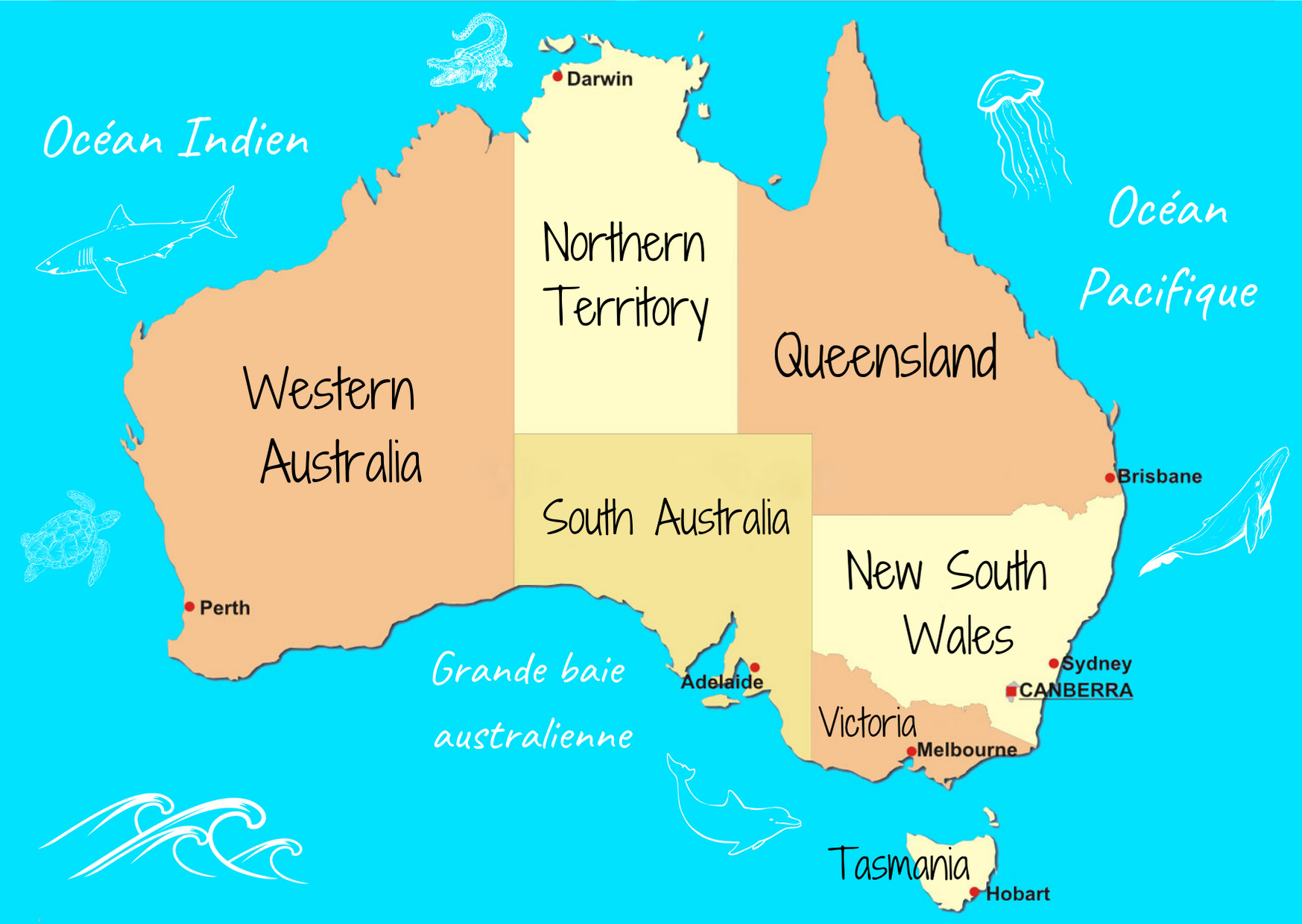 carte Australie