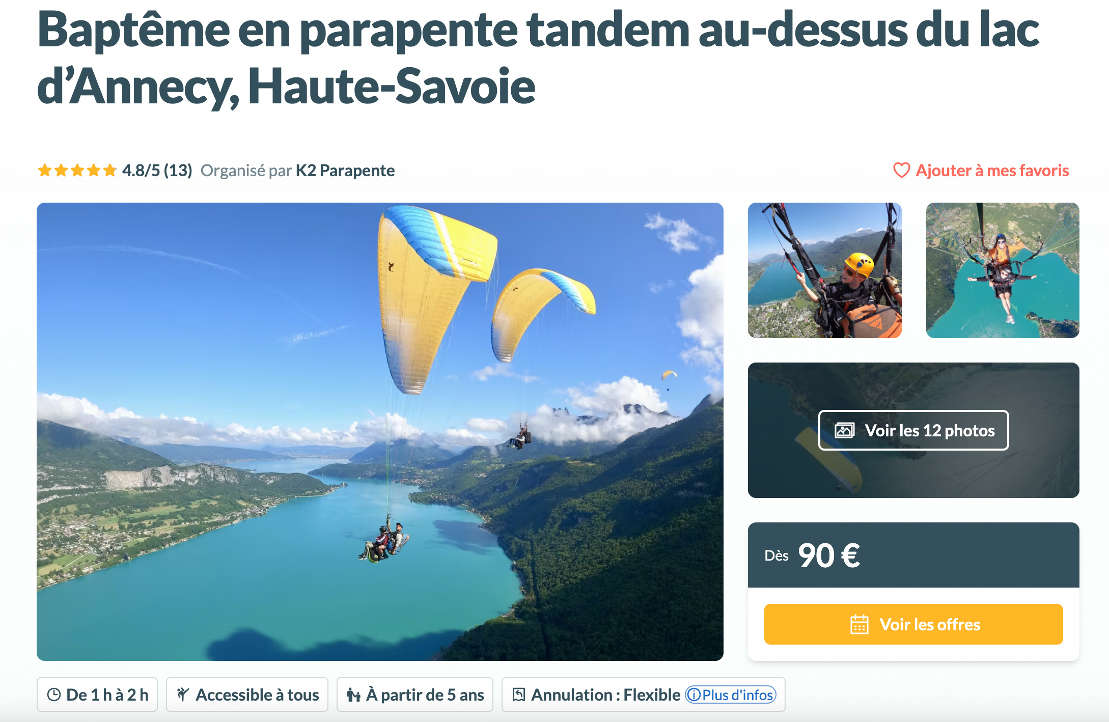 activités à faire à annecy