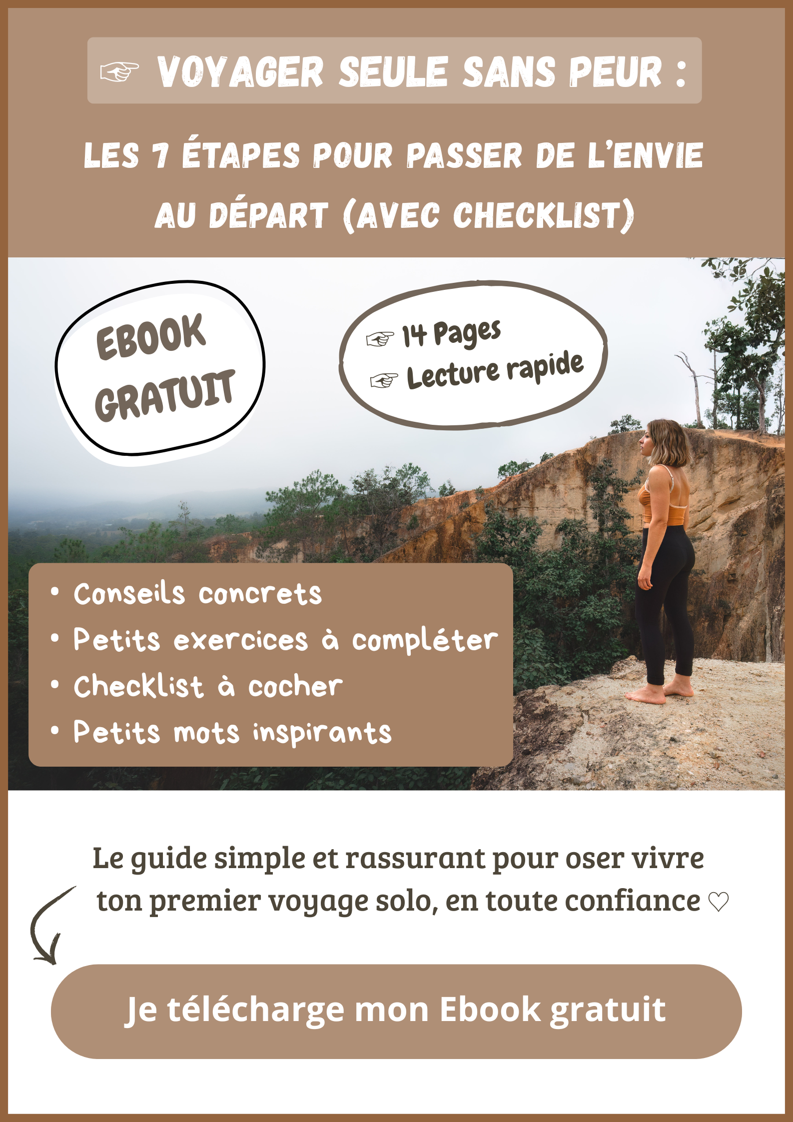 Voyager seule sans peur: ebook gratuit pour oser partir solo