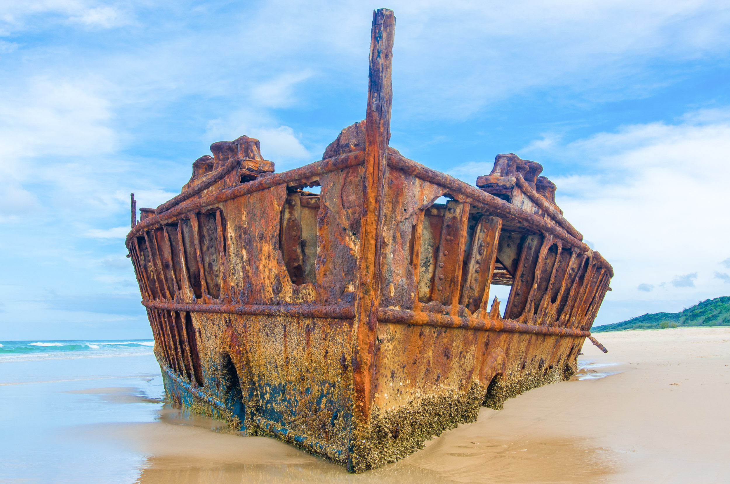 maheno shipwreck visiter fraser island